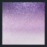Violet Lilac Pastel Purple Triple Glitter Ombre Faux Canvas Print<br><div class="desc">This girly and chic design is perfect for the girly girl. It depicts faux printed sparkly triple sparkly glitter ombre gradient of violet purple, lilac purple, and pastel purple. It's pretty, modern, trendy, and unique. ***IMPORTANT DESIGN NOTE: For any custom design request such as matching product requests, colour changes, placement...</div>
