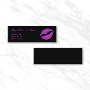 Violet Lipstick Mini Business Card