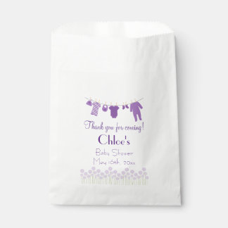 Violet Little Clothes Baby Shower Favour Bag