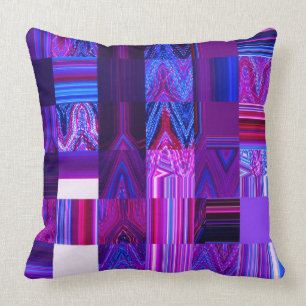 Violet Mélange Cotton Throw Pillow 20" x 20"
