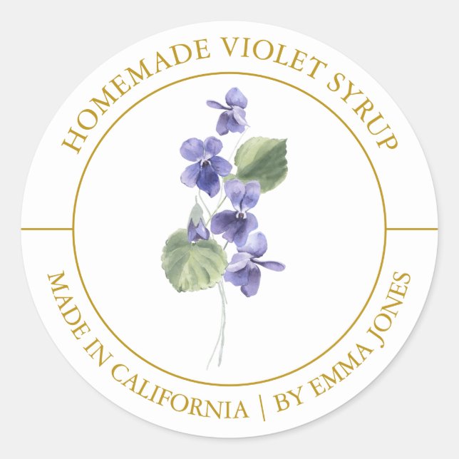 Violet Modern label (Front)