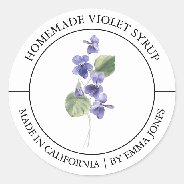 Violet Modern label (Front)