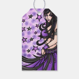 Violet Moon Belly Dancer Gift Tags