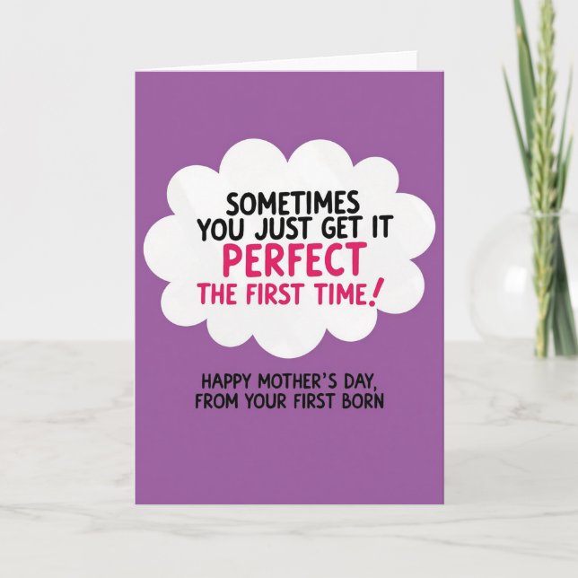 Violet Mothers Day Thought Card (Front)