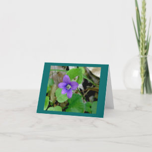 Violet Note Card