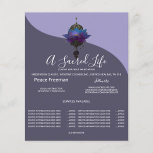 VIOLET ORACLE MYSTICAL LOTUS EMBLEM FLYER
