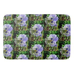 VIOLET PANSY     BATH MAT