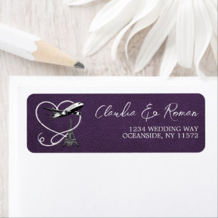 Violet Paris Passport Return Address Label