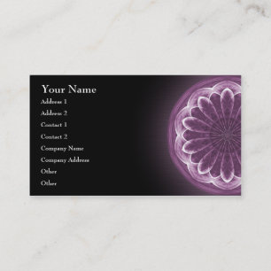 Violet Petals Mandala - Business Card
