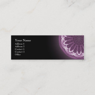 Violet Petals Mandala - Profile Business Card