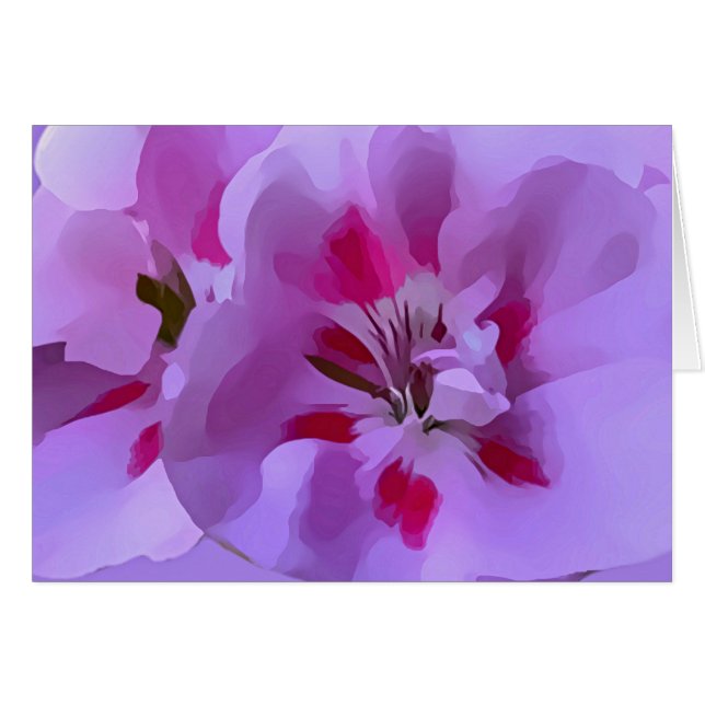Violet Pink Abstract Hibiscus Flower (Front Horizontal)