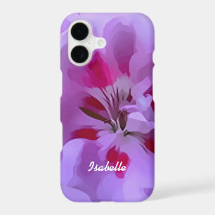 Violet Pink Abstract Hibiscus Flower Personalised