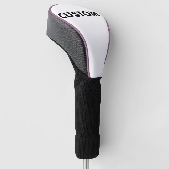VIOLET Piping Custom Golf Driver Headcover Blank (Angled)