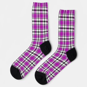 Violet Plaid Socks HAMbWG