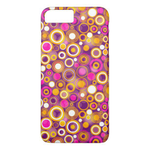 Violet Polka Dot Pattern iPhone 8 Plus/7 Plus Case
