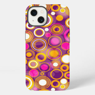 Violet Polka Dot Pattern iPhone Case