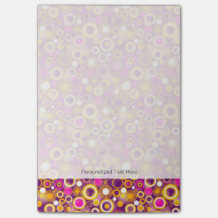 Violet Polka Dot Pattern Post-it Notes