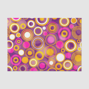 Violet Polka Dot Pattern Tissue Paper