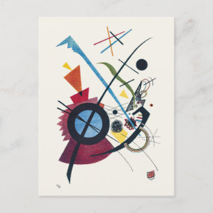 Violet Print Wassily Kandinsky Bauhaus Abstract Postcard