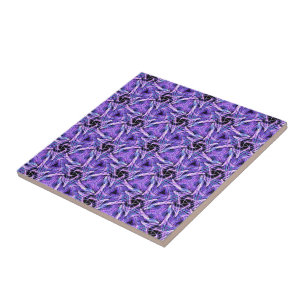 Violet Pulse Ceramic Tile