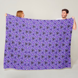 Violet Pulse Fleece Blanket