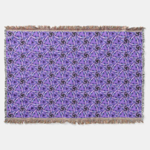 Violet Pulse Throw Blanket