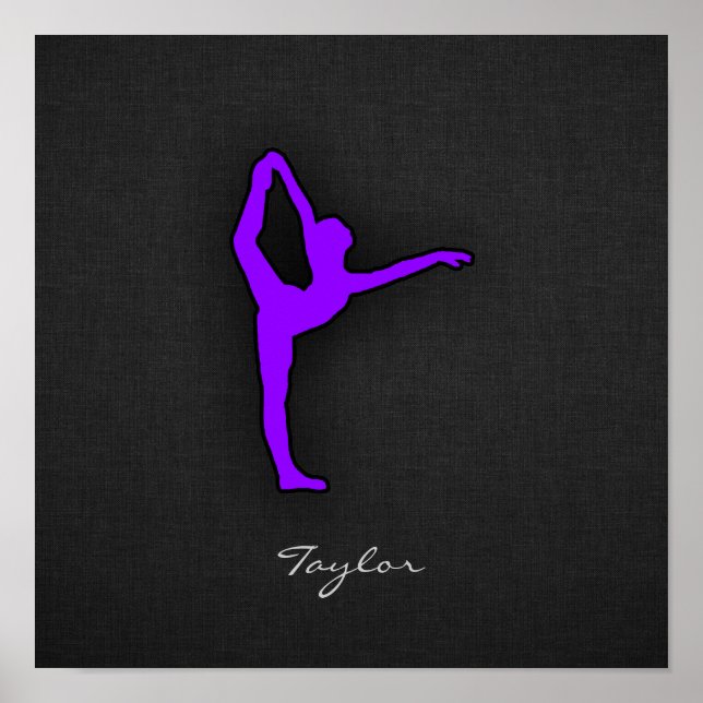 Violet Purple Ballet Dancer Poster (Front)