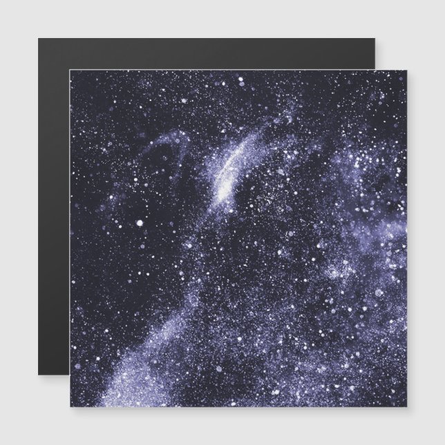 Violet purple black abstract galaxy (Front/Back)