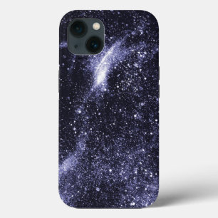 Violet purple black abstract galaxy iPhone 13 case