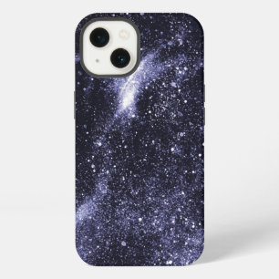 Violet purple black abstract galaxy iPhone 13 case