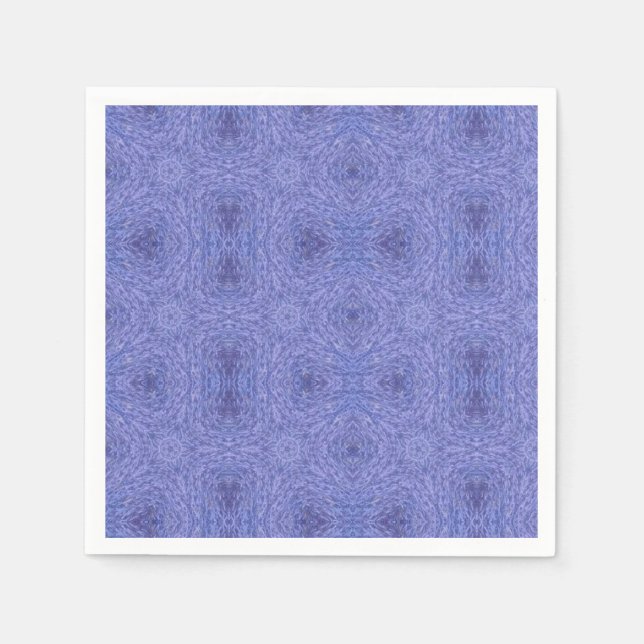 Violet purple delicate geometric pattern napkin (Front)