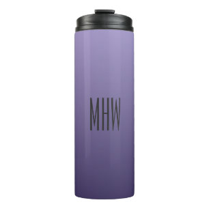 Violet Purple Gradient custom monogram tumbler