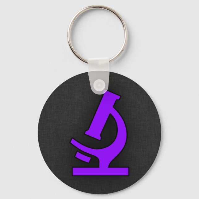 Violet Purple Microscope Key Ring (Front)