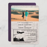 Violet Purple Morocco Passport Wedding