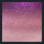 Violet Purple Pink Triple Glitter Ombre Gradient Faux Canvas Print<br><div class="desc">This elegant, glamourous, and chic print is perfect for the trendy and stylish girly girl. It features a faux printed sparkly violet purple glitter into rose pink into blush pink gradient ombre. It's modern, pretty, girly, unique, and cool. ***IMPORTANT DESIGN NOTE: For any custom design request such as matching product...</div>