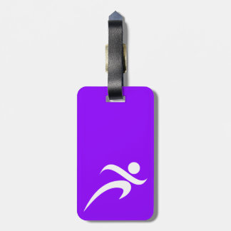 Violet Purple Running Luggage Tag