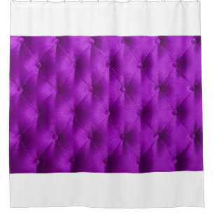 Violet purple velvet capitone textile background, shower curtain