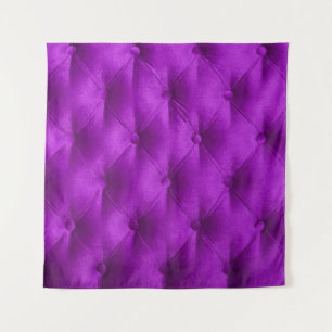 Violet purple velvet capitone textile background,  tapestry