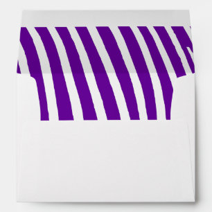 Violet Purple Zebra Stripes Envelopes
