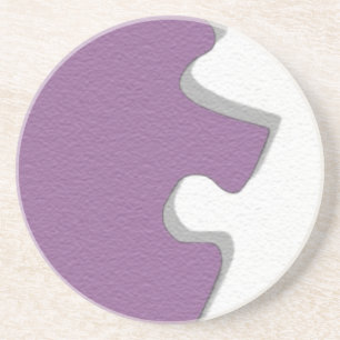 Violet Puzzle Coaster