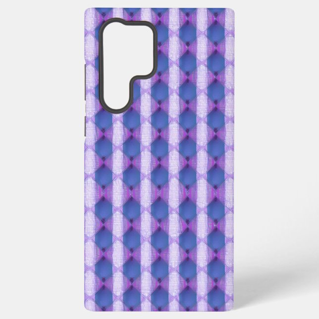 Violet Quilted Diamond Phone Case (Back)