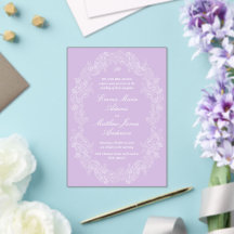 Violet Regency Victorian Antique Classic Wedding