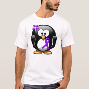Violet Ribbon Penguin,  Hodgkin's lymphoma T-Shirt