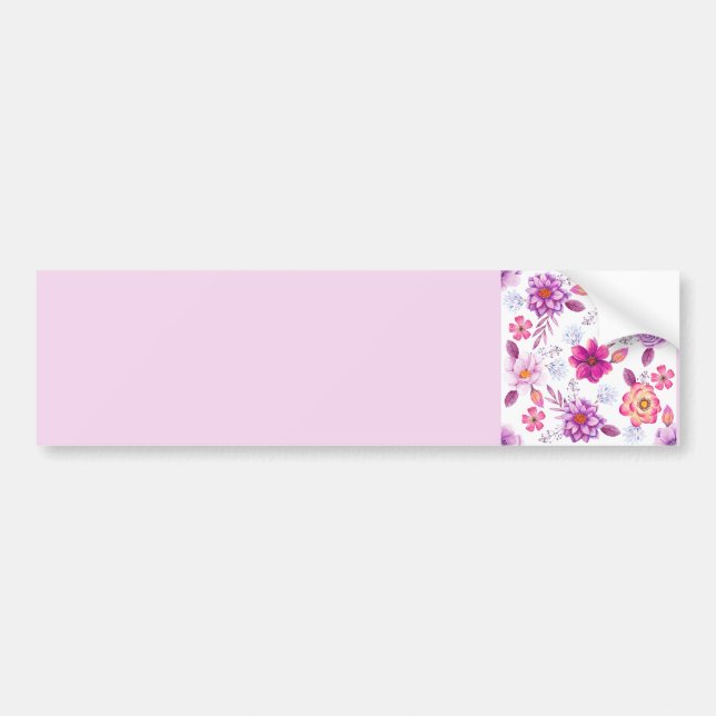 Violet rose bumper sticker (Front)