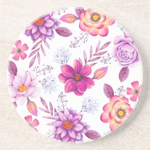 Violet rose coaster
