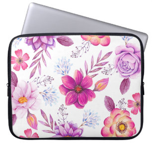 Violet rose laptop sleeve