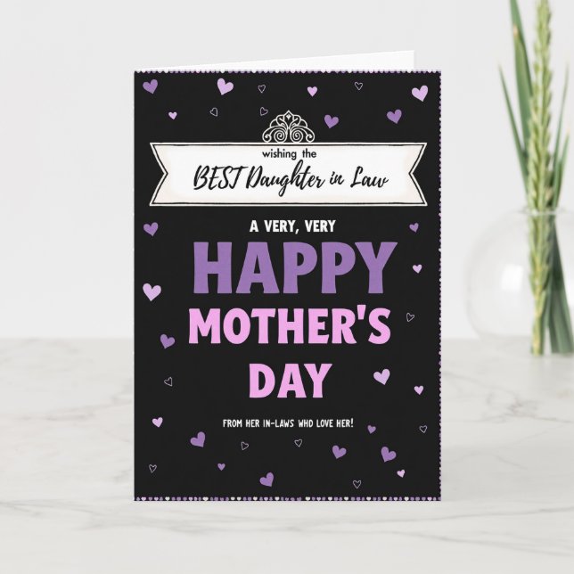 Violet Rose Mothers Day Card (Front)
