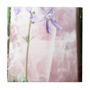 violet rose quartz tile