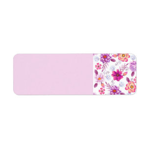 Violet rose return address label