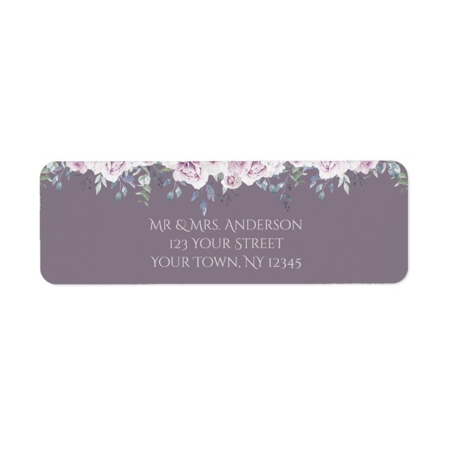 Violet Rose Return Address Label (Front)